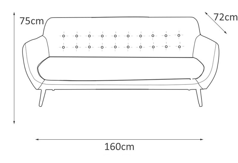 kích thước ghế sofa văng nỉ