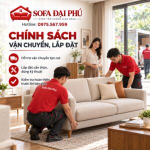 chính sách vận chuyển lắp đặt của sofa Đại Phú