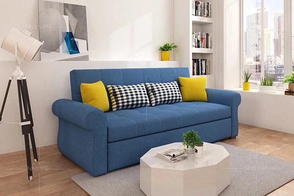 Sofa phòng khách sofa giường thoạt nhìn hoàn toàn giống sofa bình thường. 