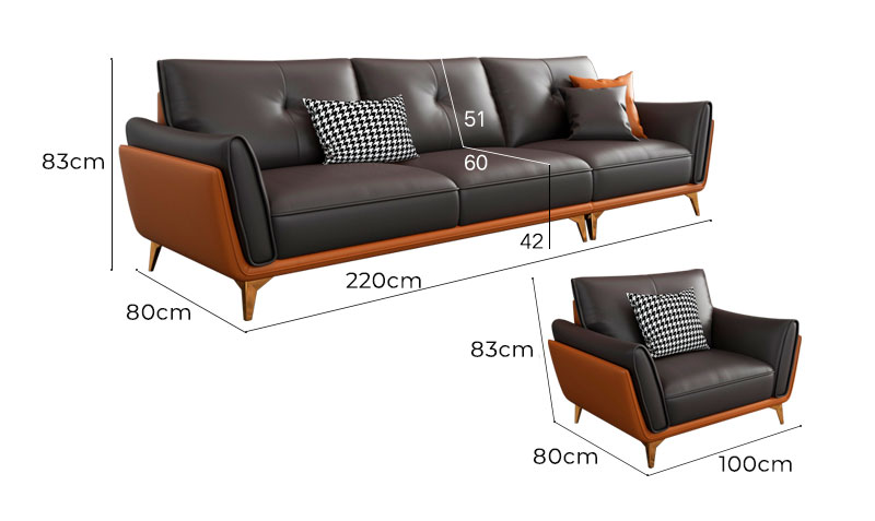 kích thước ghế sofa văng PD015