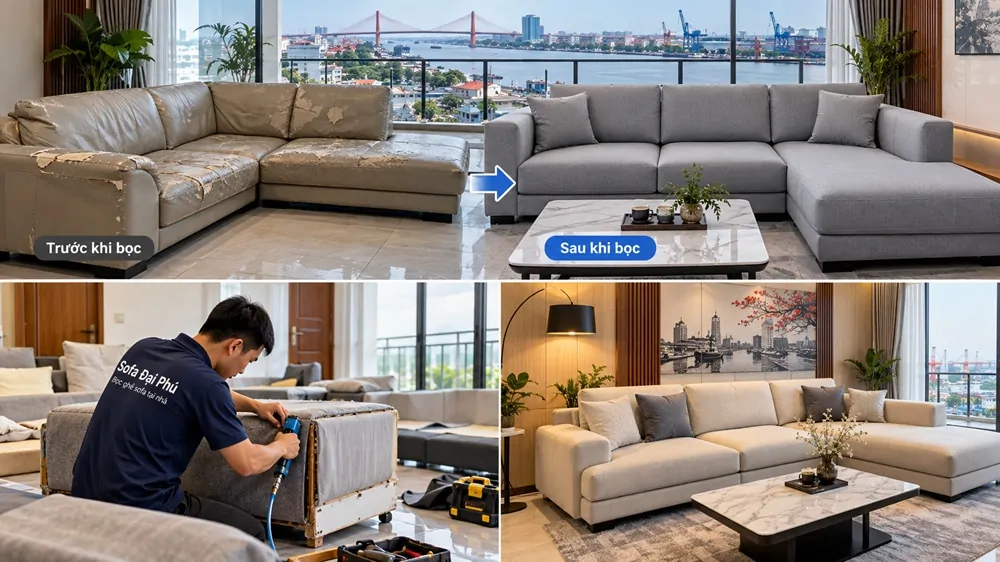 bọc lại ghế da tại Hải Phòng
