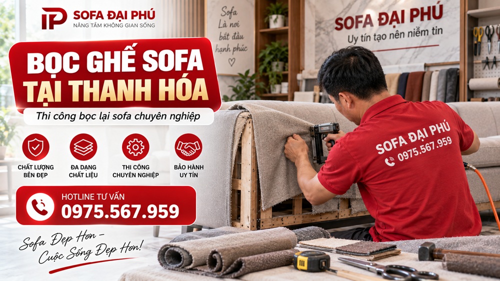 Dịch vụ bọc ghế sofa tại Thanh Hóa