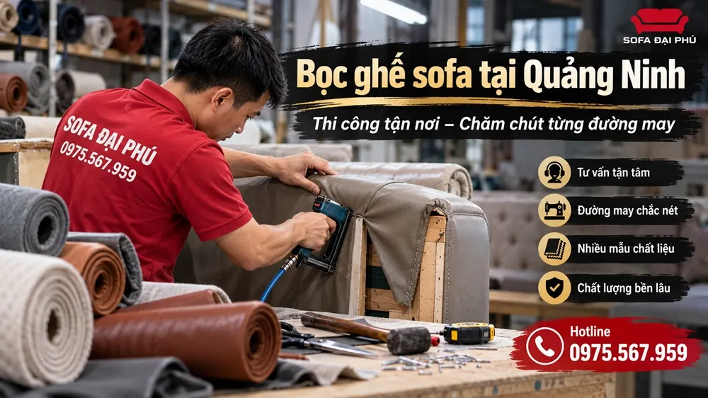 Dịch vụ bọc ghế sofa tại Quảng Ninhg