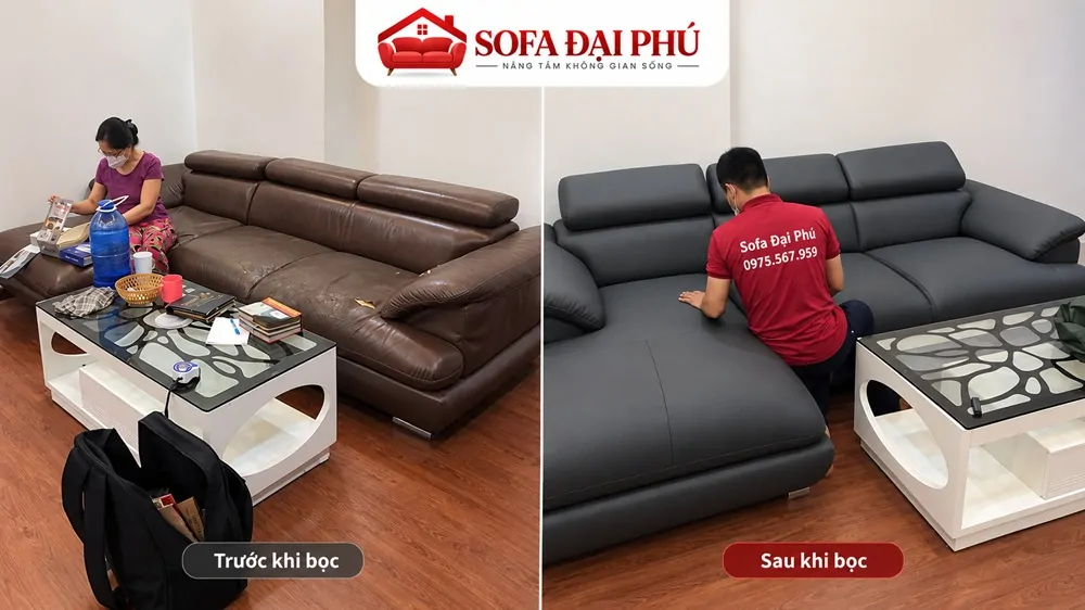 bọc ghế sofa tại nhà uy tín