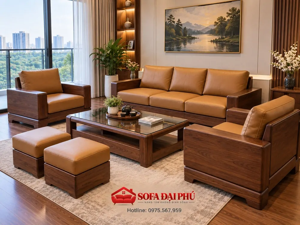 Nệm lót ghế sofa gỗ