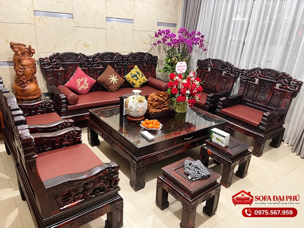 đệm da cho ghế gỗ