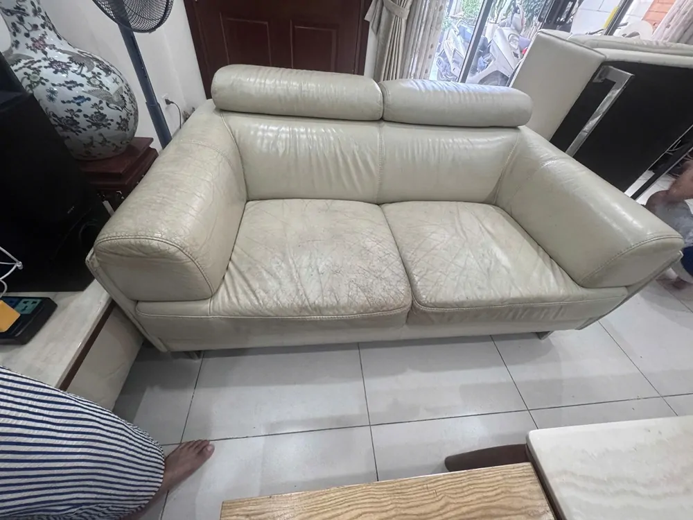 hình ảnh bọc ghế sofa tại nhà chú Cường