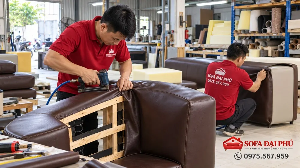 Dịch vụ bọc ghế sofa tại nhà uy tín, giá rẻ tại Hà Nội - Sofa Đại Phú