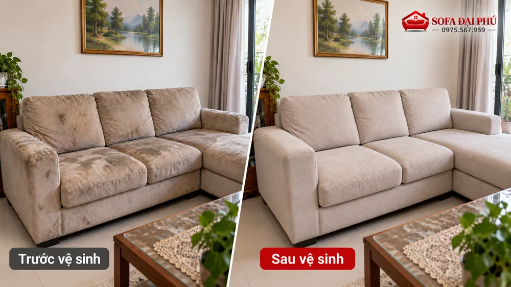 giặt ghế sofa tại nhà