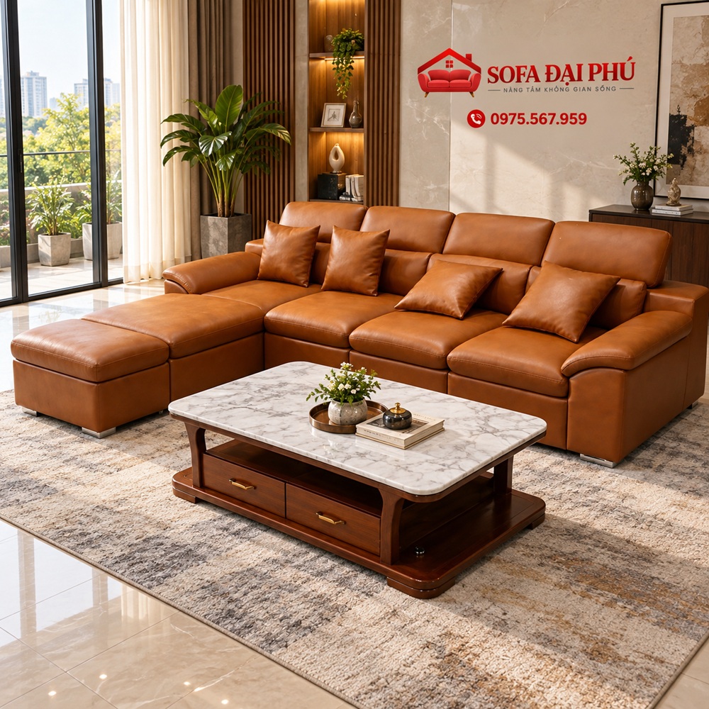 mẫu sofa góc cho phòng khách