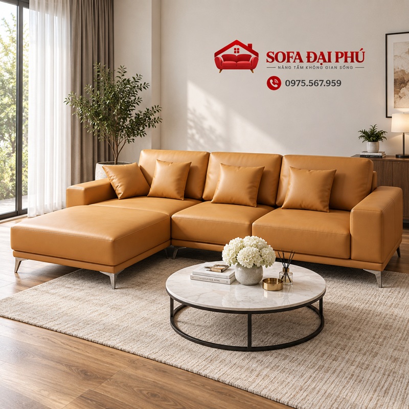 sofa da bò đẳng cấp