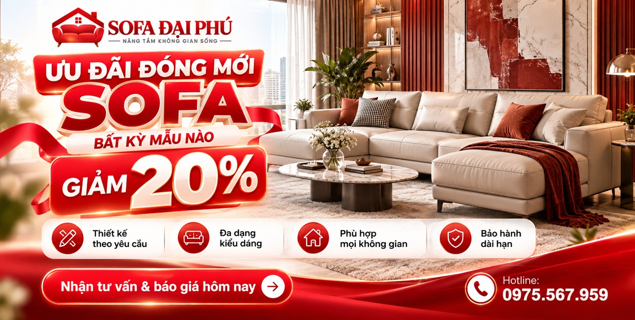Khuyến mại đóng mới sofa