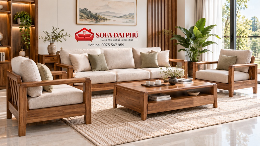 bố trí không gian sofa phòng khách