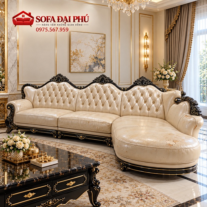 bọc lại sofa tân cổ điển ở Hà Nội